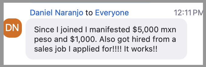 Attendee success story
