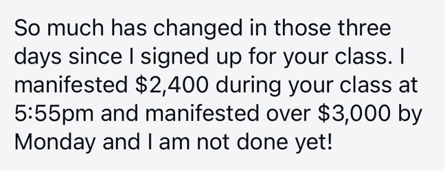 Attendee success story